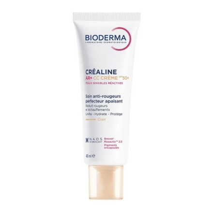 BIODERMA Cr&eacute;aline - AR+ CC Cr&egrave;me Soin Anti-Rougeurs Spf50+ teinte dor&eacute;e 40ml