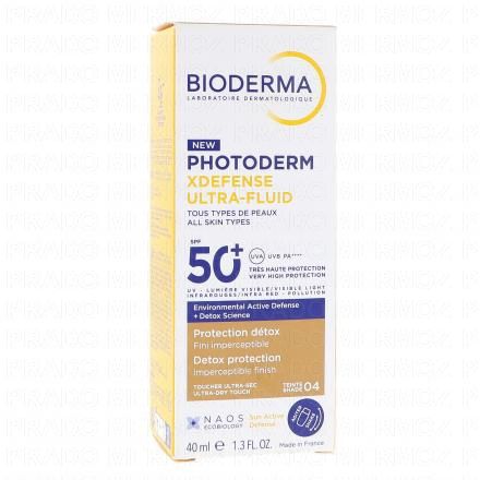 BIODERMA Photoderm XDefense Ultra-Fluid SPF50+ Teinté n°04 40ml