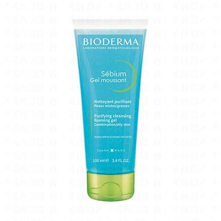 BIODERMA Sébium - gel moussant nettoyant purifiant (tube 100ml)
