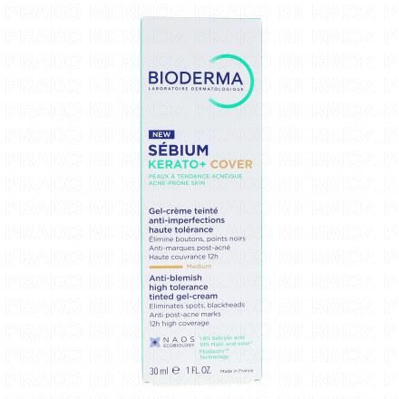 BIODERMA Sébium Kerato+ Cover Gel Crème Teinté 30ml