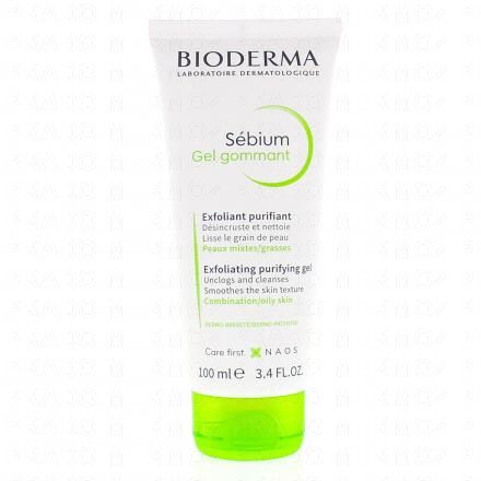BIODERMA Sébium - Gel gommant exfoliant purifiant tube 100ml