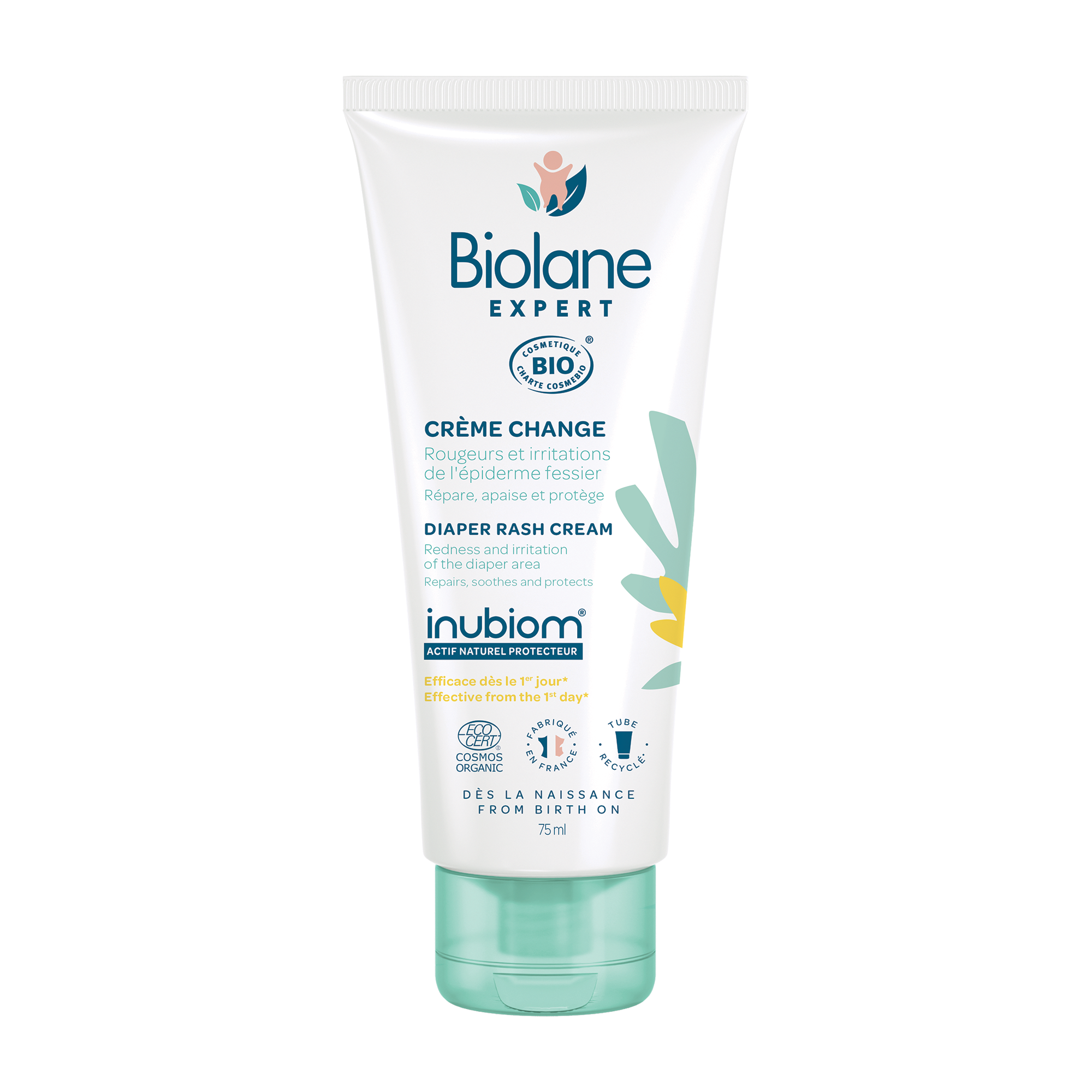 BIOLANE - Creme de change BIO - Soulage et Répare - Irritations et rougeurs  du siège - Bébé - Ingrédients d'origine naturelle - Fabriqué en France :  : Bébé et Puériculture