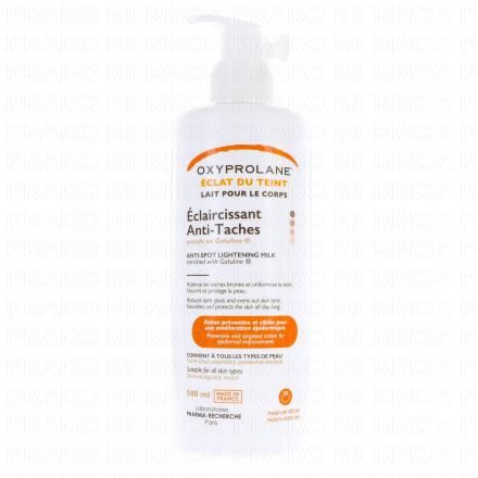 OXYPROLANE Eclat du teint Lait pour le corps éclaircissant anti-tâches (500ml)