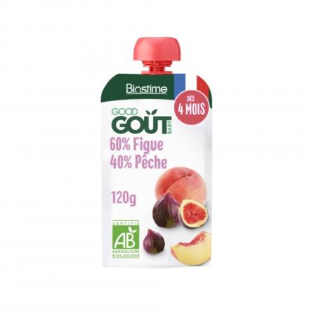 BIOSTIME Good Gout - Compote gourde Figue-Pêhce Bio +4mois 120g