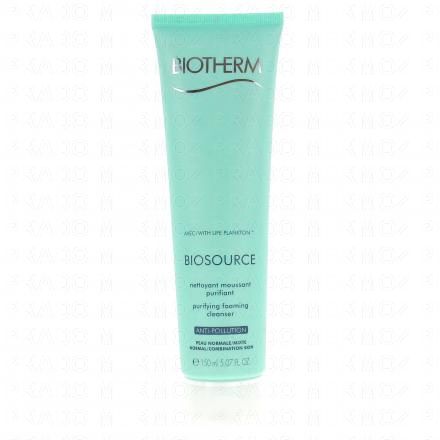 BIOTHERM Biosource nettoyant moussant purifiant peau normale à mixte tube 150ml