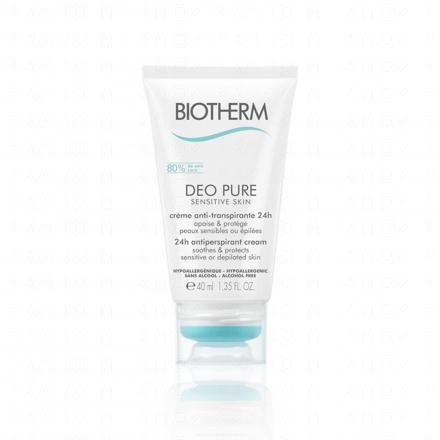 BIOTHERM Deo Pure crème anti-transpirante 24h tube 40ml