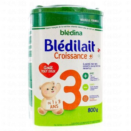 BLEDINA Blédilait croissance+ de 1 à 3ans 800g