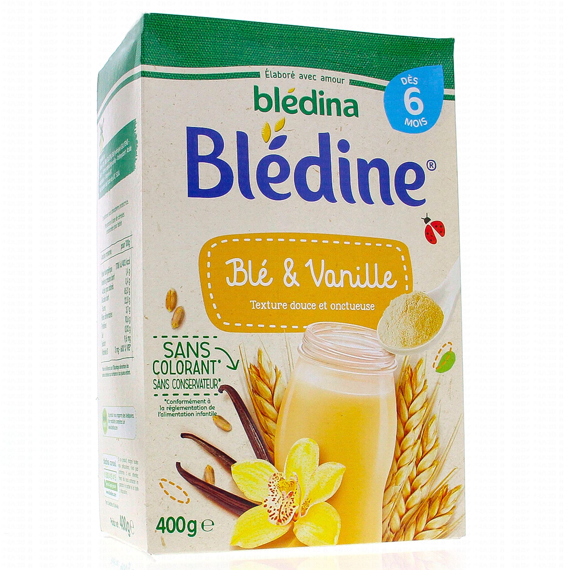 BLEDINA Blédine- Blé et vanille dès 6 mois 400g - Parapharmacie