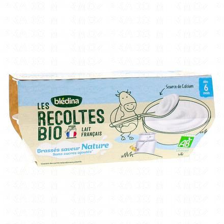 BLEDINA Brassés nature dès 6mois bio 4x100g