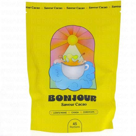 BONJOUR Boisson aux champignons adaptogènes Saveur Cacao (270g - 45 doses)