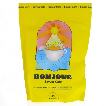 BONJOUR Boisson aux champignons adaptog&egrave;nes Saveur Caf&eacute; (270g - 45 doses)