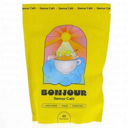 BONJOUR Boisson aux champignons adaptogènes Saveur Café (270g - 45 doses)