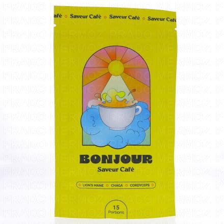 BONJOUR Boisson aux champignons adaptog&egrave;nes Saveur Caf&eacute; (90g - 15 doses)