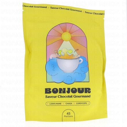 BONJOUR Boisson aux champignons adaptog&egrave;nes Saveur Chocolat gourmand (270g - 45 doses)