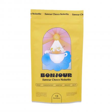 BONJOUR Boisson aux champignons adaptogènes Saveur choco Noisette x15 doses