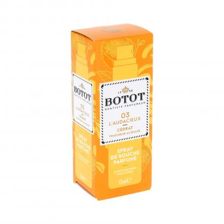 BOTOT Spray de Bouche Parfum&eacute; n&deg;03 L&rsquo;Audacieux C&eacute;drat 15ml