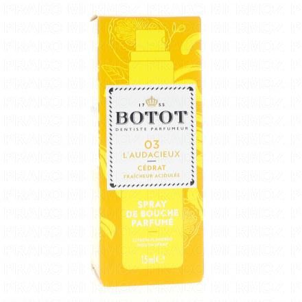 BOTOT Spray de Bouche Parfum&eacute; n&deg;03 L&rsquo;Audacieux C&eacute;drat 15ml