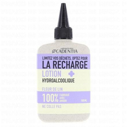 CADENTIA Lotion Hydroalcoolique Fleur de lin (eco-recharge 100ml)