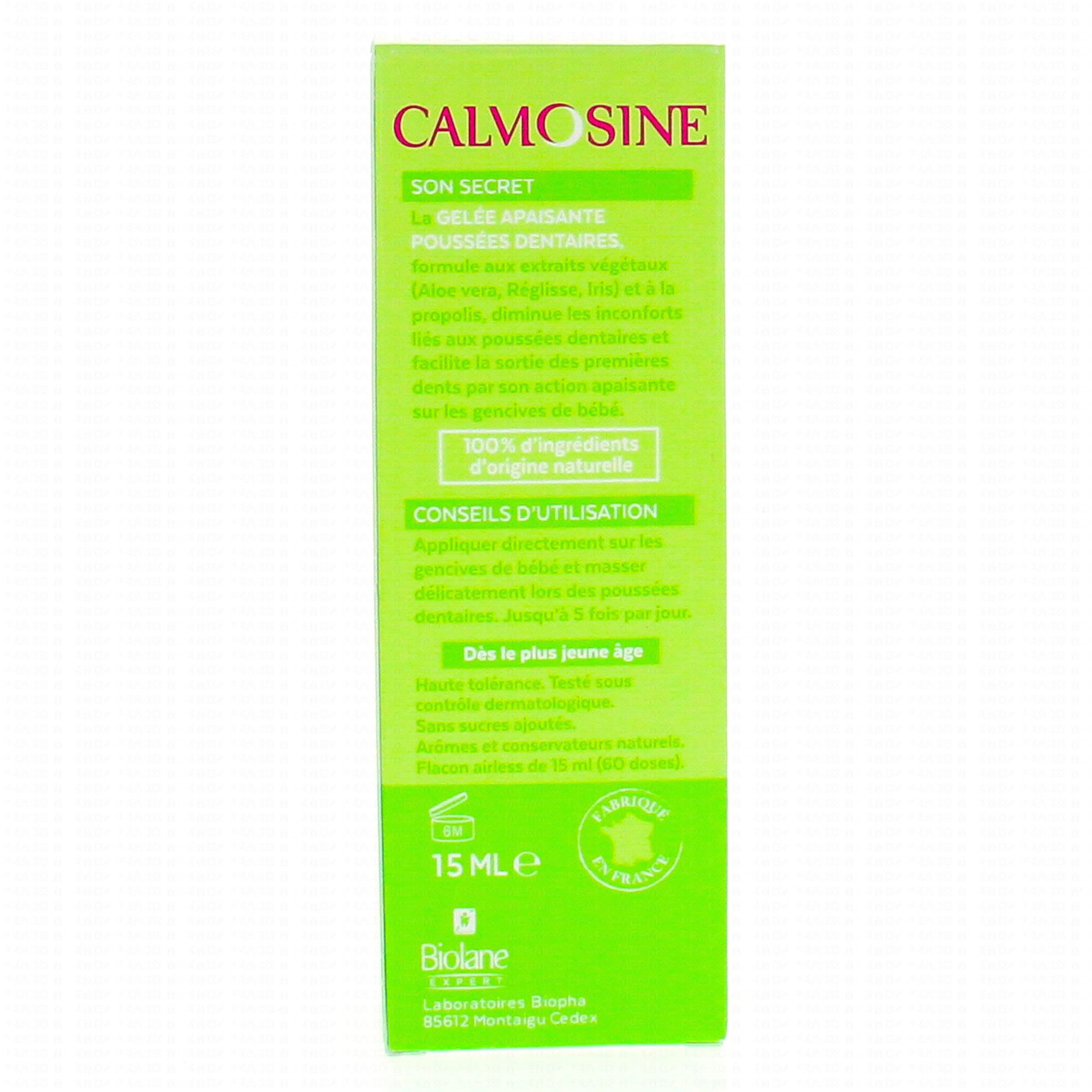 Calmosine Gelee Apaisante Poussees Dentaires Flacon 15ml Parapharmacie En Ligne Prado Mermoz