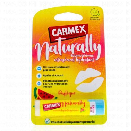 CARMEX Naturally - Baume Lèvres Intensément Hydratant fruits rouges