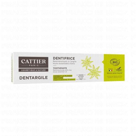 CATTIER Dentargile anis dentifrice plaque dentaire bio (tube 75g)