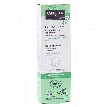 CATTIER Dermo-Cica Baume à lèvres réparateur bio 15g