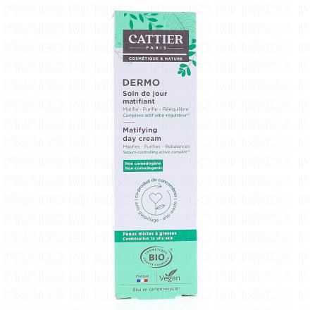 CATTIER Dermo - Soin de Jour Matifiant Bio 40ml