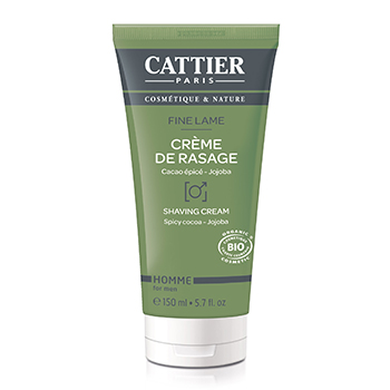 CATTIER Homme Fine Lame crème de rasage bio tube 150ml