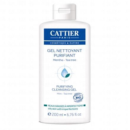 CATTIER Gel nettoyant purifiant bio flacon 200ml