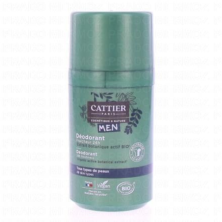 CATTIER Homme - Déodorant roll-on bio 50ml