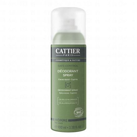 CATTIER Homme Safe-Control déodorant spray bio