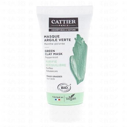 CATTIER Masque bio argile verte menthe poivrée 30ml