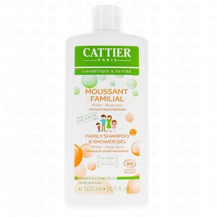 CATTIER Moussant familial fleur d'oranger corps et cheveux bio flacon 500ml