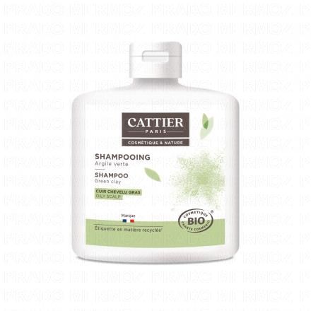 CATTIER Shampooing argile verte cuir chevelu gras bio flacon 250ml