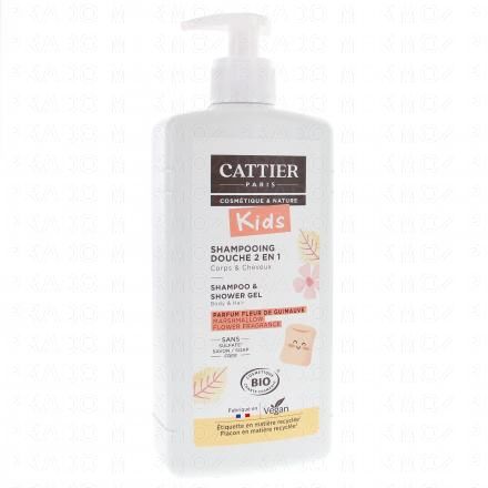 CATTIER kids Shampooing douche 2en1 Fleur de guimauve bio flacon 500ml