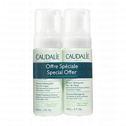 CAUDALIE Vinoclean Mousse nettoyante (lot de 2 *150ml)