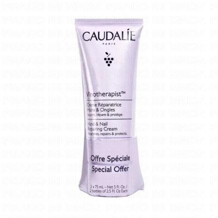 CAUDALIE Vinotherapist - Crème Réparatrices Mains et Ongles 2x75ml