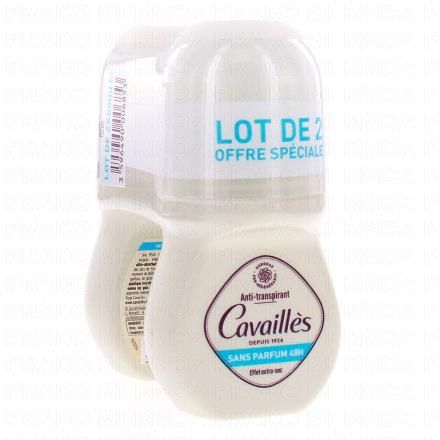 CAVAILLES Anti-Transpirant Effet extra-sec 50ml (lot de 2)