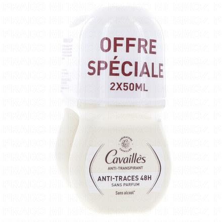CAVAILLES Anti-Transpirant Effet extra-sec 50ml (lot de 2)