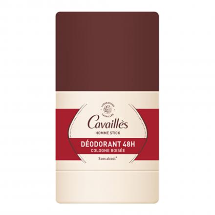 CAVAILLES Homme - D&eacute;odorant Fra&icirc;cheur 48H Cologne Bois&eacute;e Stick 50g
