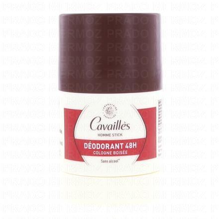 CAVAILLES Homme - D&eacute;odorant Fra&icirc;cheur 48H Cologne Bois&eacute;e Stick 50g