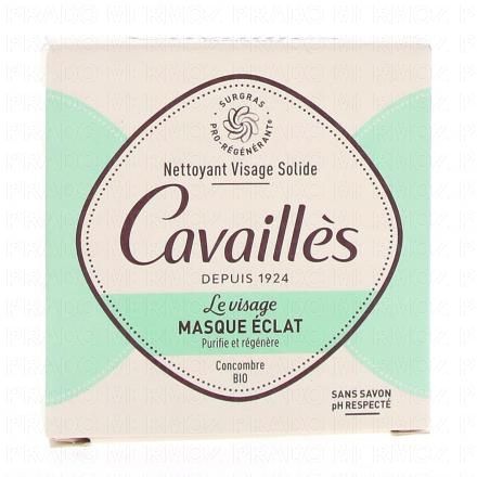 CAVAILLES Savon pain - Nettoyant Visage Solide Masque Eclat 70g