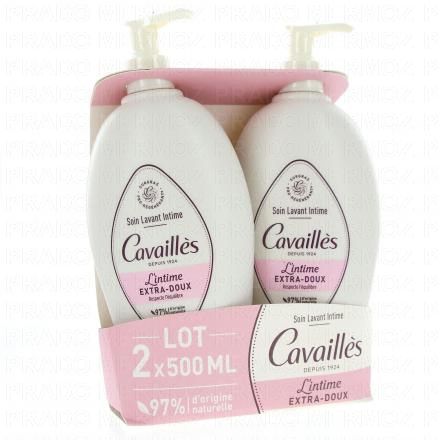 CAVAILLES Soin Lavant Intime Extra-Doux (lot de 2 x 500ml)