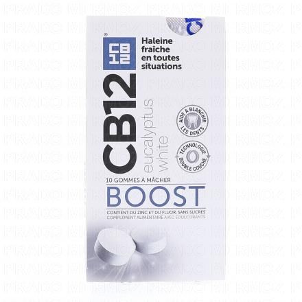 CB12 Boost Gommes à macher eucalyptus white x10