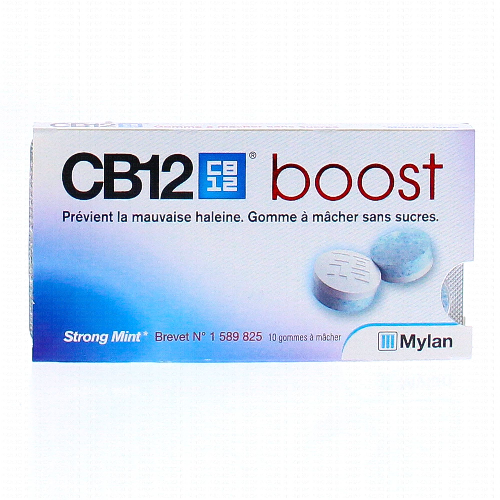 CB12 Boost gomme à mâcher sans sucres x 10 - Parapharmacie Prado Mermoz