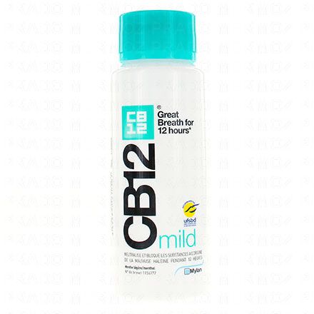 CB12 Mild bain de bouche menthe légère/menthol flacon 250ml