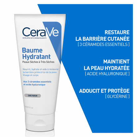 CERAVE Baume hydratant Peaux sèches à très sèches (tube 177ml)