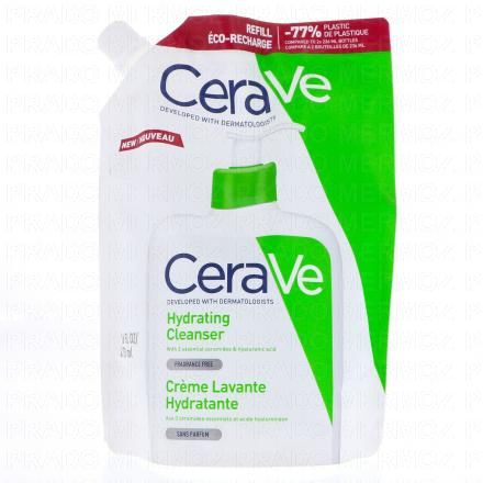CERAVE Crème lavante hydratante peaux normales à sèches eco recharge 473ml