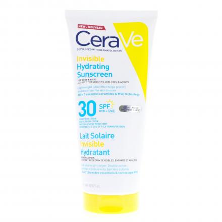CERAVE Lait Solaire Invisible Hydratant SPF30 (177 ml)