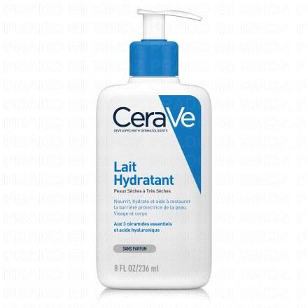 CERAVE Lait hydratant peaux sèches à très sèches flacon pompe 236ml